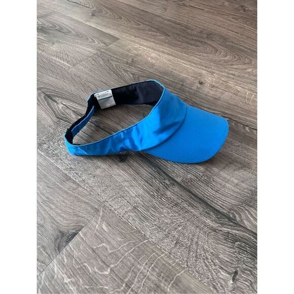 Columbia Visor Hat Mens Golf One Size Cap Blue Beach Outdoor Sport Logo Pleasant - Picture 1 of 5